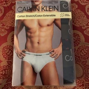 Men’s Calvin Klein Hip Briefs Underwear 3 pack Size Large